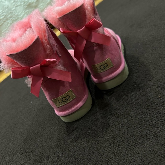 UGG MINI BAILEY BOW II PINK BLOSSOM BOOTS - Picture 5 of 11